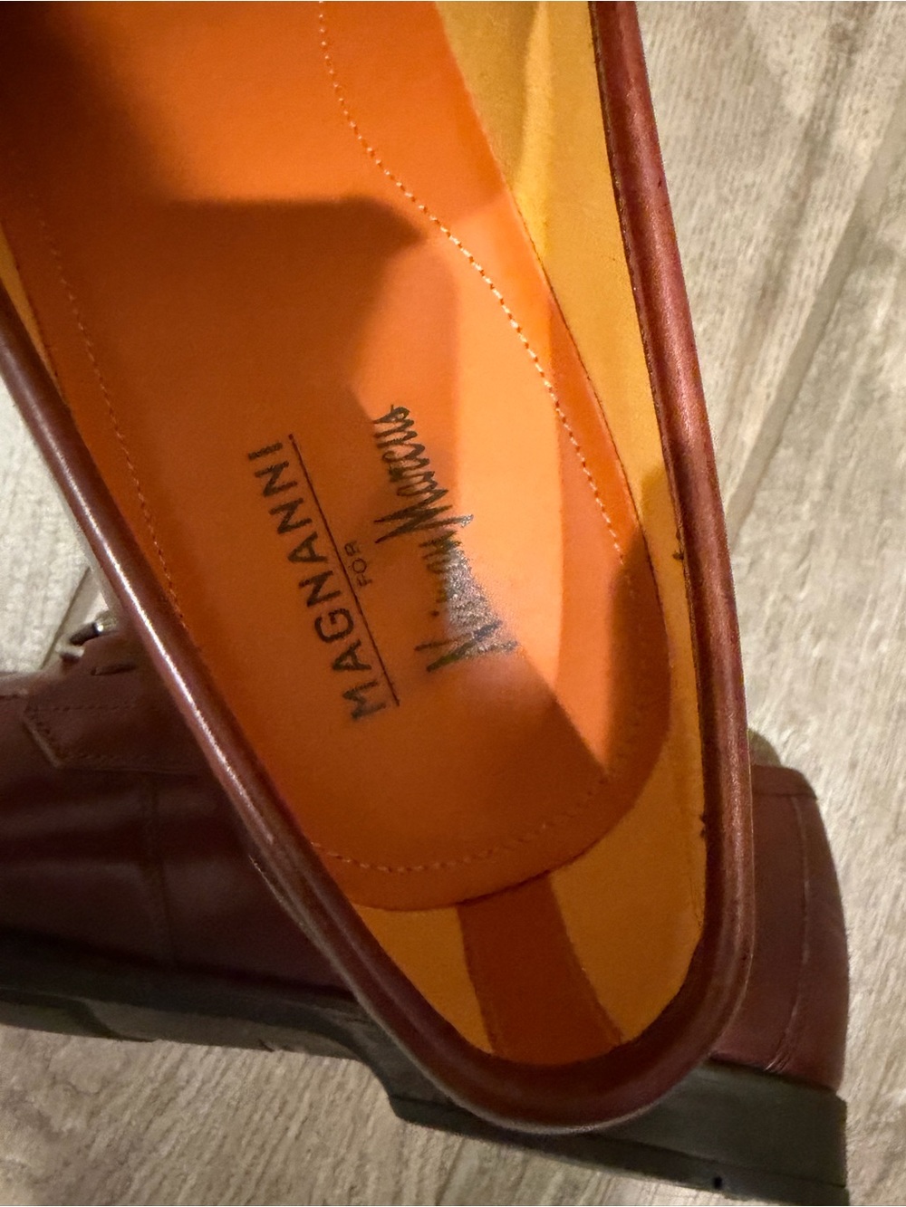 Magnanni for Neiman Marcus leather horsebit loafers men’s size 11 - Picture 9 of 9